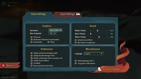 Setting игры