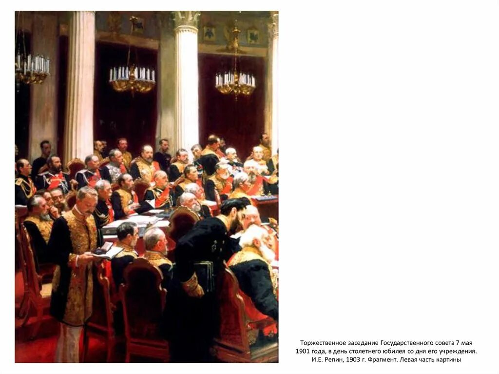 Торжественное заседание государственного совета 7 мая 1901 года. Заседание государственного совета 1901 года картина. Торжественное заседание государственного совета репин картина. Репин госсовет. Картина репина заседание государственного совета.