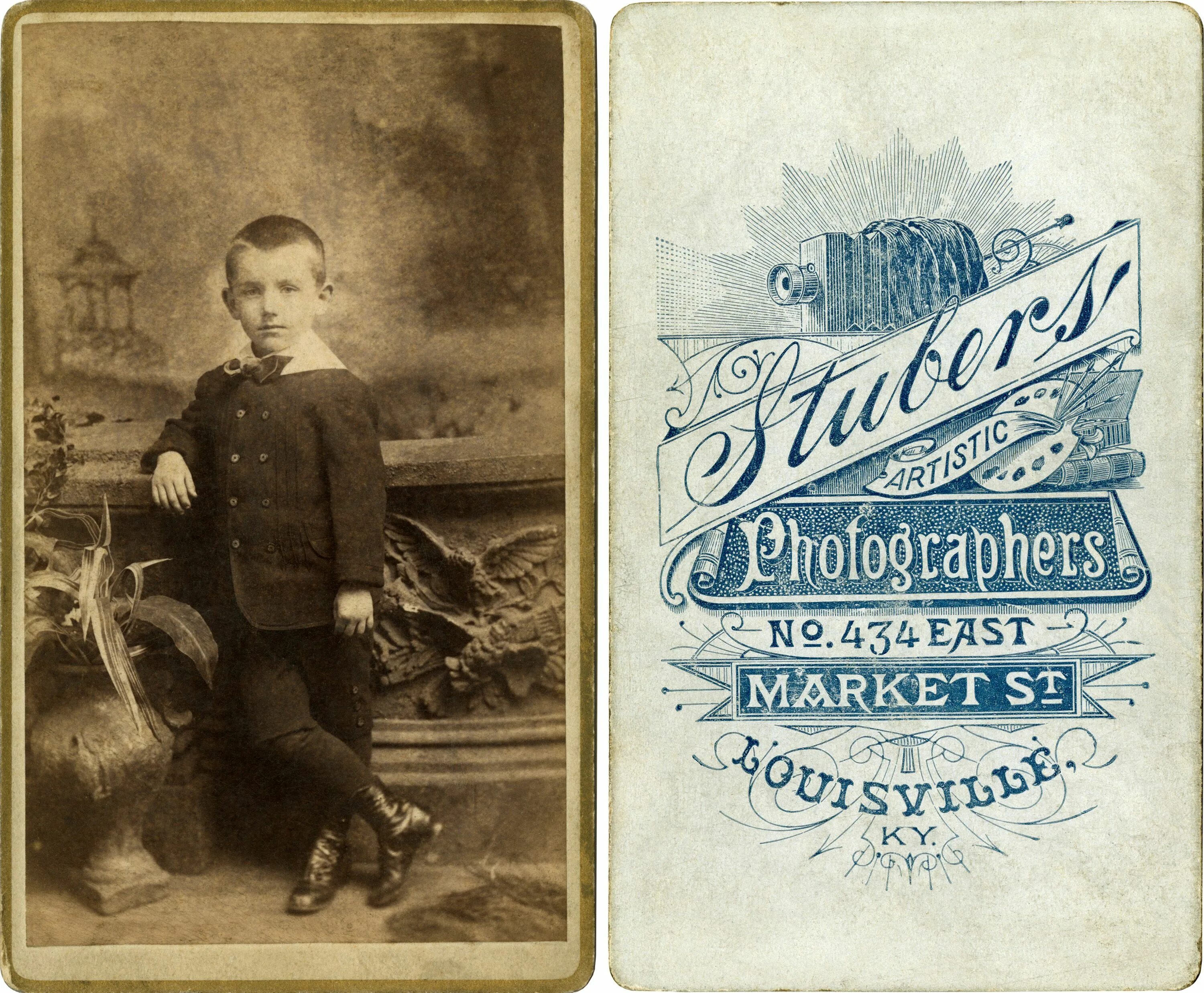 Old visit Card. Photo Card of the 1900s. Old photo Card. Old Vintage photo Card.