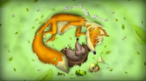 Карты со свином и лисом