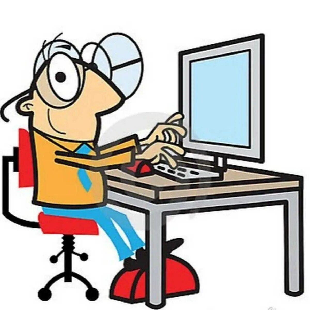 Go on the computer