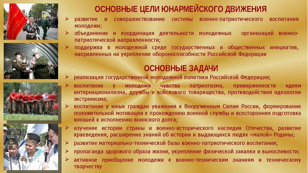 Патриотические организации россии. Цели и задачи военно-патриотического воспитания в РФ. Цели юнармейского движения. Участники юнармейского движения. Задачи патриотического воспитания молодежи.