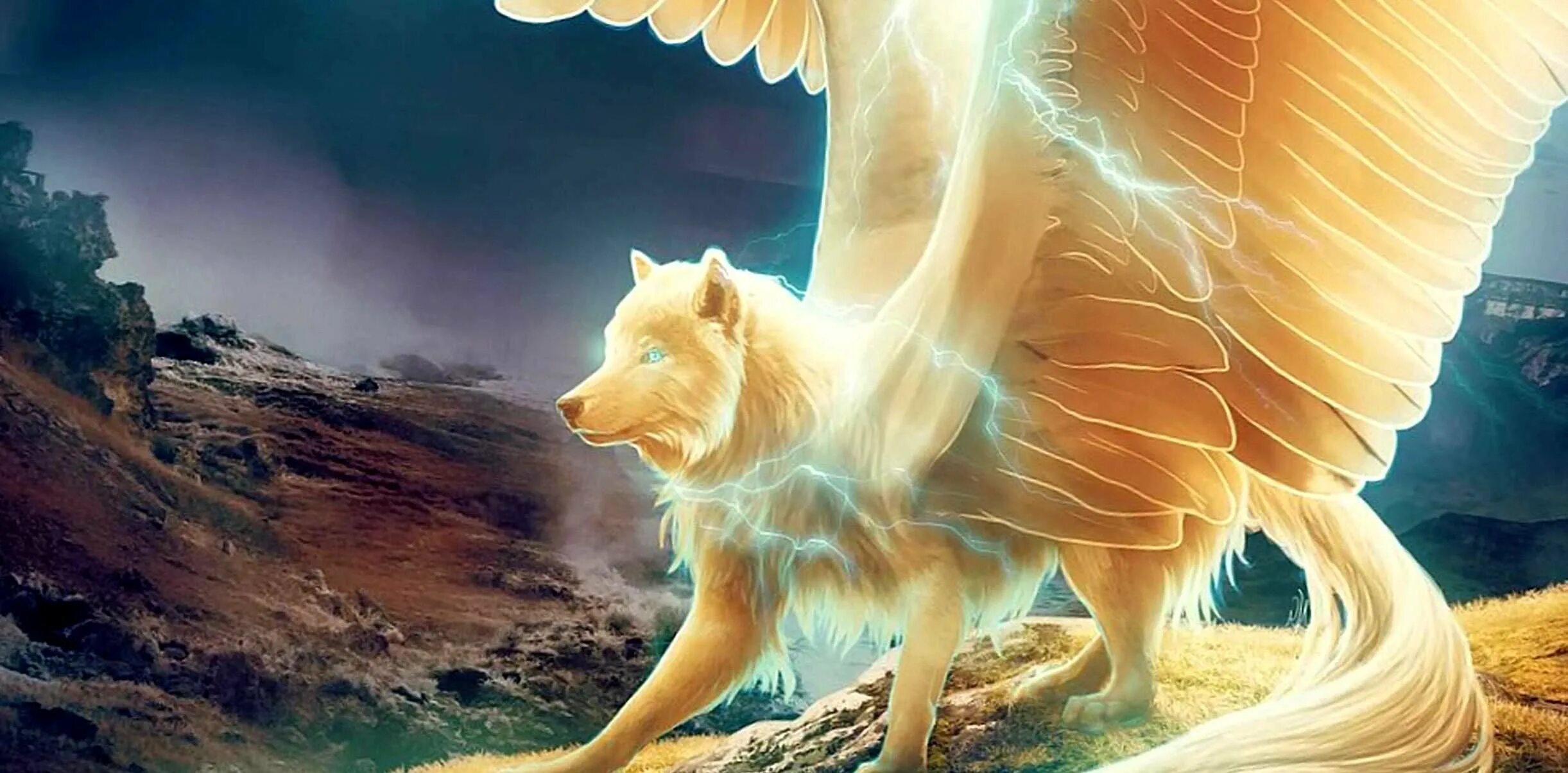 Крылатая собака. Крылатый волк Семаргл. Симуран крылатый волк. Семаргл и Симуран. Семаргл Бог славян.