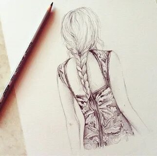 Нарисовать спину девушки