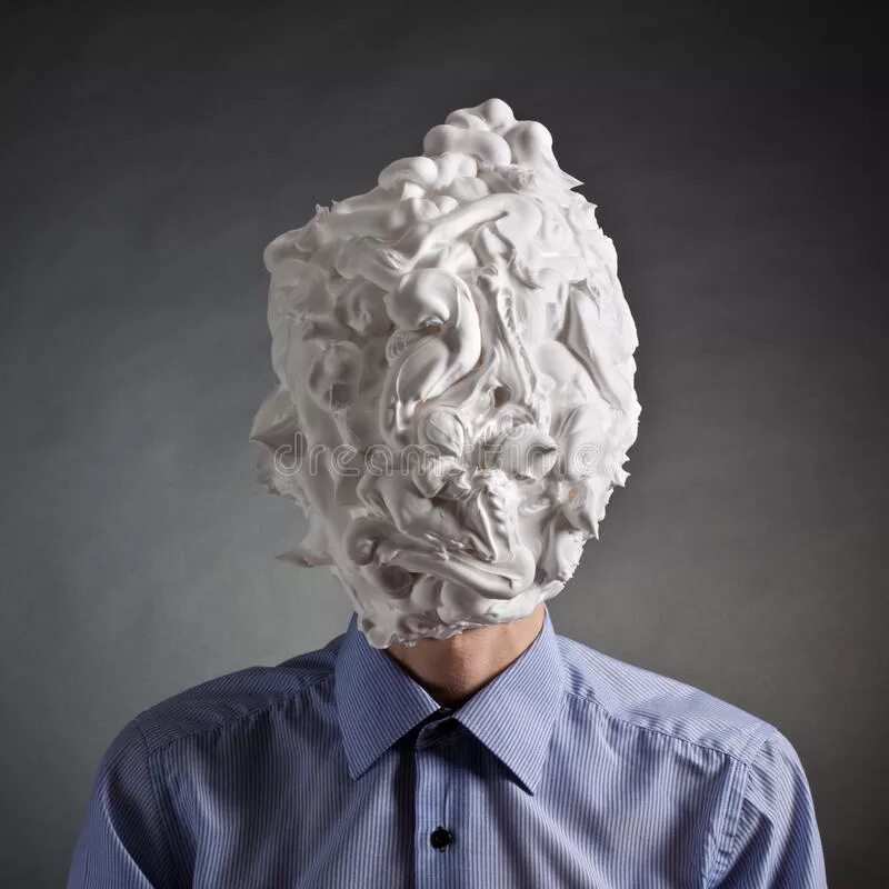 Worn on the head. Worn on the head. Парень весь в пене для бритья. Человек с повязкой на голове. Worn on the head.