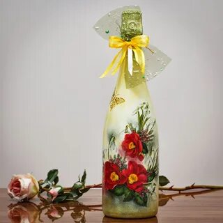 Декупаж бутылок
