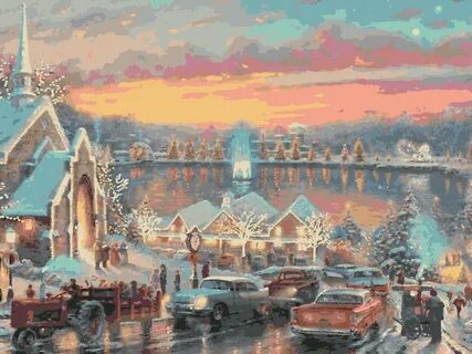 С новым город открытка