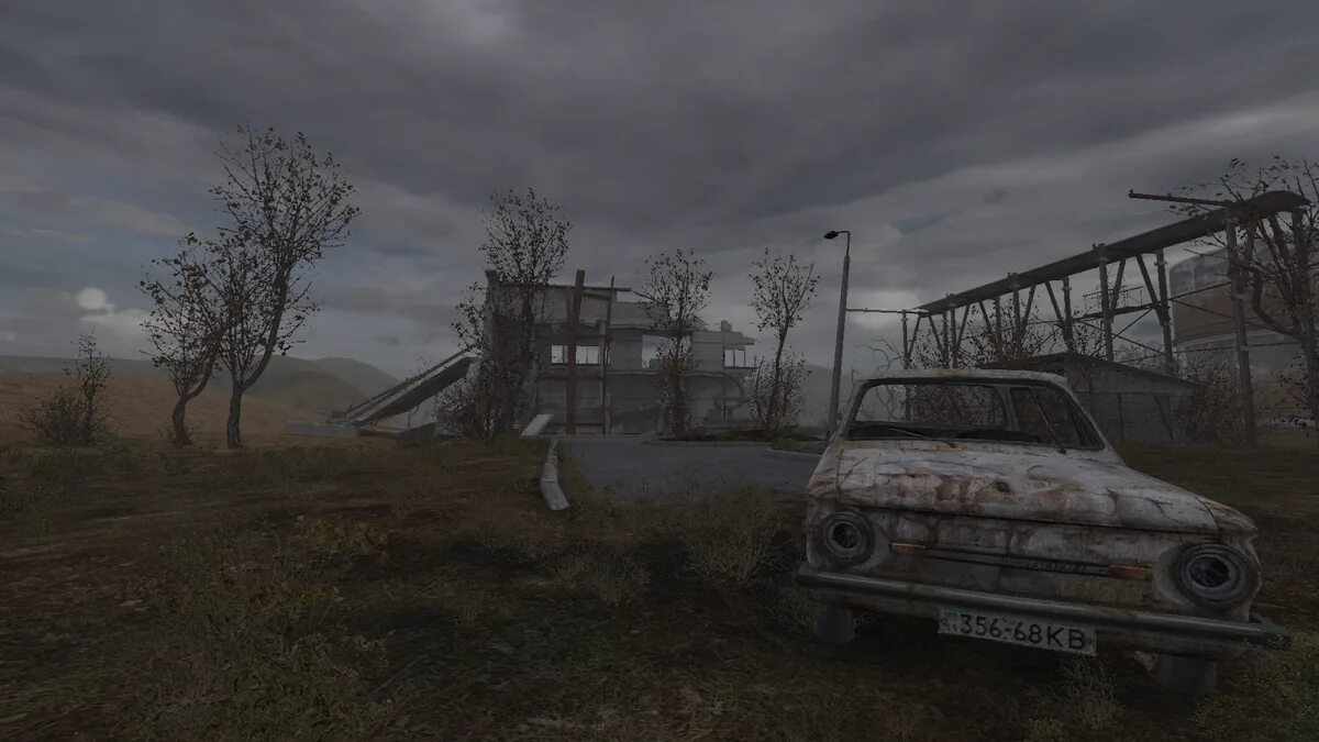 Сталкер 2 запорожец. Сломанная машина сталкер. Сталкер авто зона. Сталкер чистое небо свалка. E.