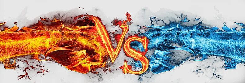 Огонь и вода. Столкновение стихий. Огонь против воды. Крутые буквы. Лед и пламень.