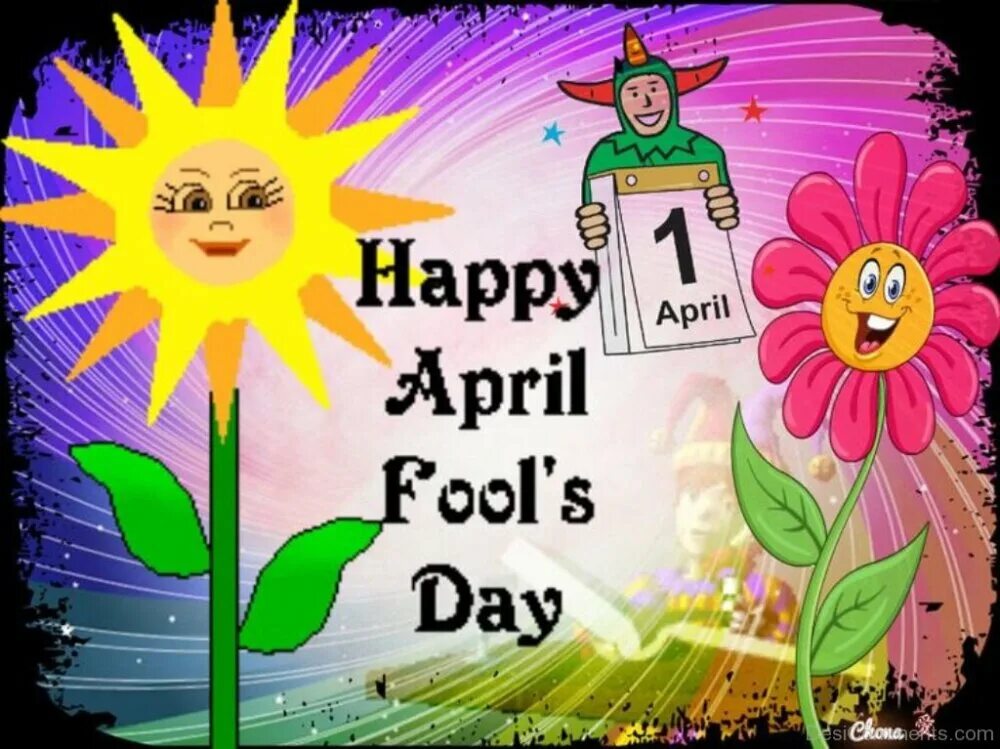 Первое апреля по английски. April Fool's Day. Открытка с 1 апреля на английском языке. Открытки April Fools Day. Happy April Fool's Day.