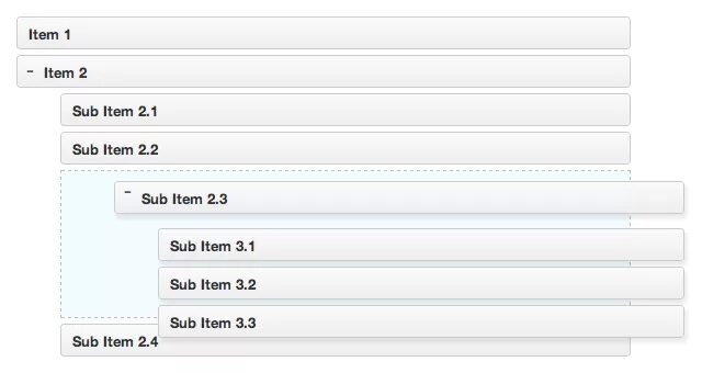 List item aspx. Jquery ui. list item ui. jquery устарел или нет. вложенные списки дизайн.