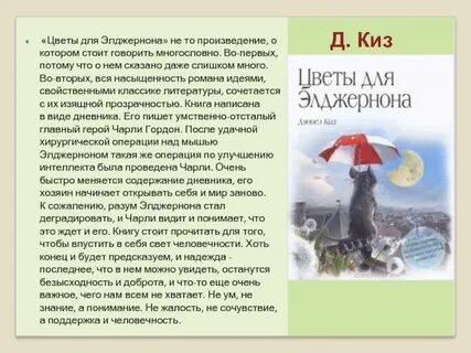Описание элджернона