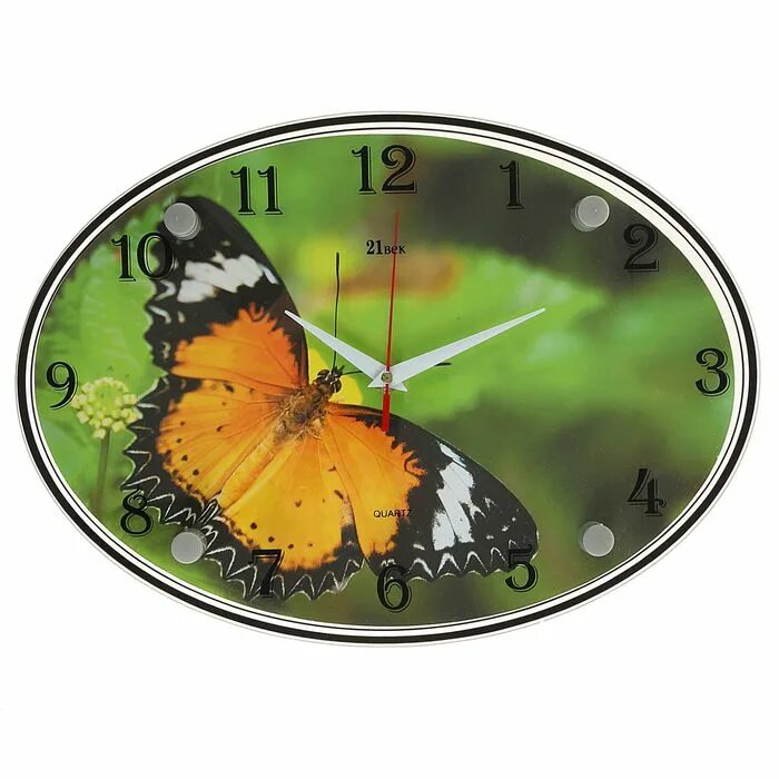 Часы настенные 21 век. Часы настенные 34см KSA-232440. Часы настенные с бабочками. Настенные часы 21 век. Часы настенные овальные.