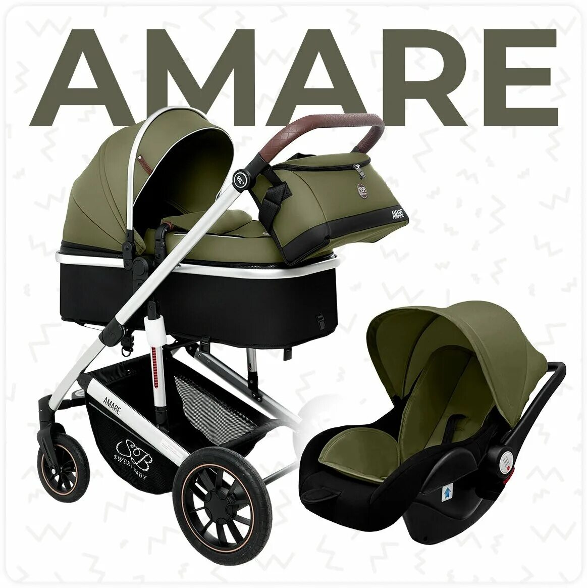 Sweet baby amare. Коляска Sweet Baby Amare 3 в 1. Коляска Sweet Baby Amare Beige 3 в 1. Коляска my Baby трансформер. Коляска трансформер Sweet Baby Amare Olive.