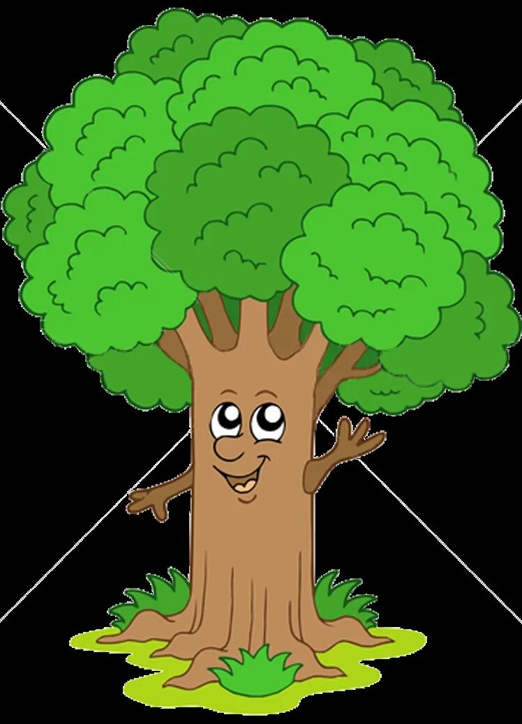 Картинки лицо дерево. Дерево детское. Сказочное дерево для детей. Мультяшное дерево с лицом. Веселое дерево.
