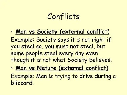 Conflicts in society