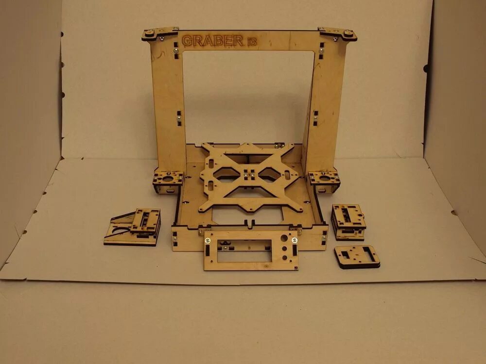 Набор для сборки принтера. 3d принтер Graber i3. Prusa i3 фанерный корпус. Prusa i3 рама. 3d принтер Пруса i3 запчасти.