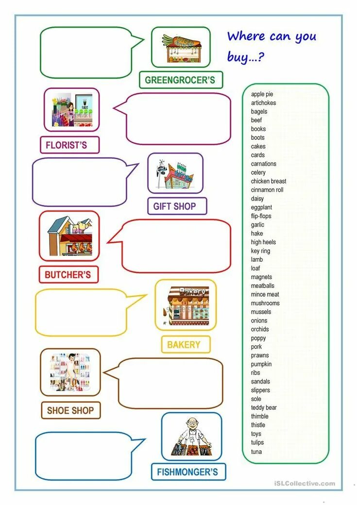 Задания по английскому языку шоппинг. Магазины Worksheets. Упражнения шоппинг на английском. Shops задания по английскому. You can buy the game