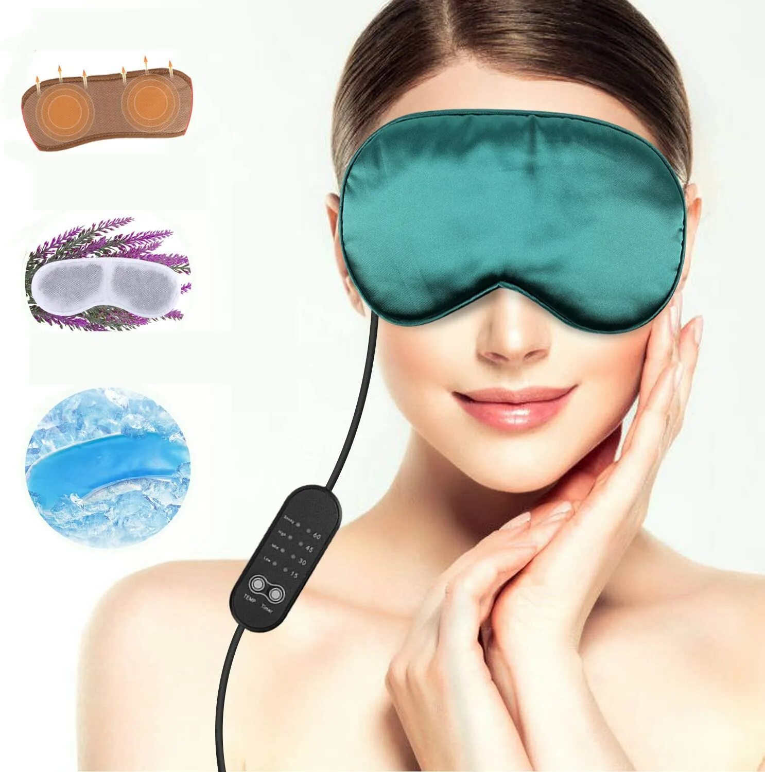 Маска для глаз с подогревом. Silk Eye Mask. Steam Eye Mask. Xiaomi solove Steam Eye Mask (005y).