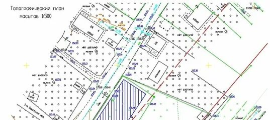 Топографические планы масштаба 1 500