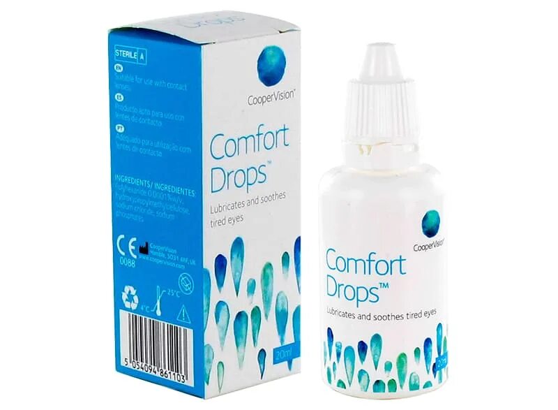 Капли комфорт дропс купить. Капли Comfort Drops Cooper Vision. Увлажняющие капли Comfort Drops COOPERVISION 20 мл. Sauflon Comfort Drops 20 мл. Comfort Drops 20 ml.