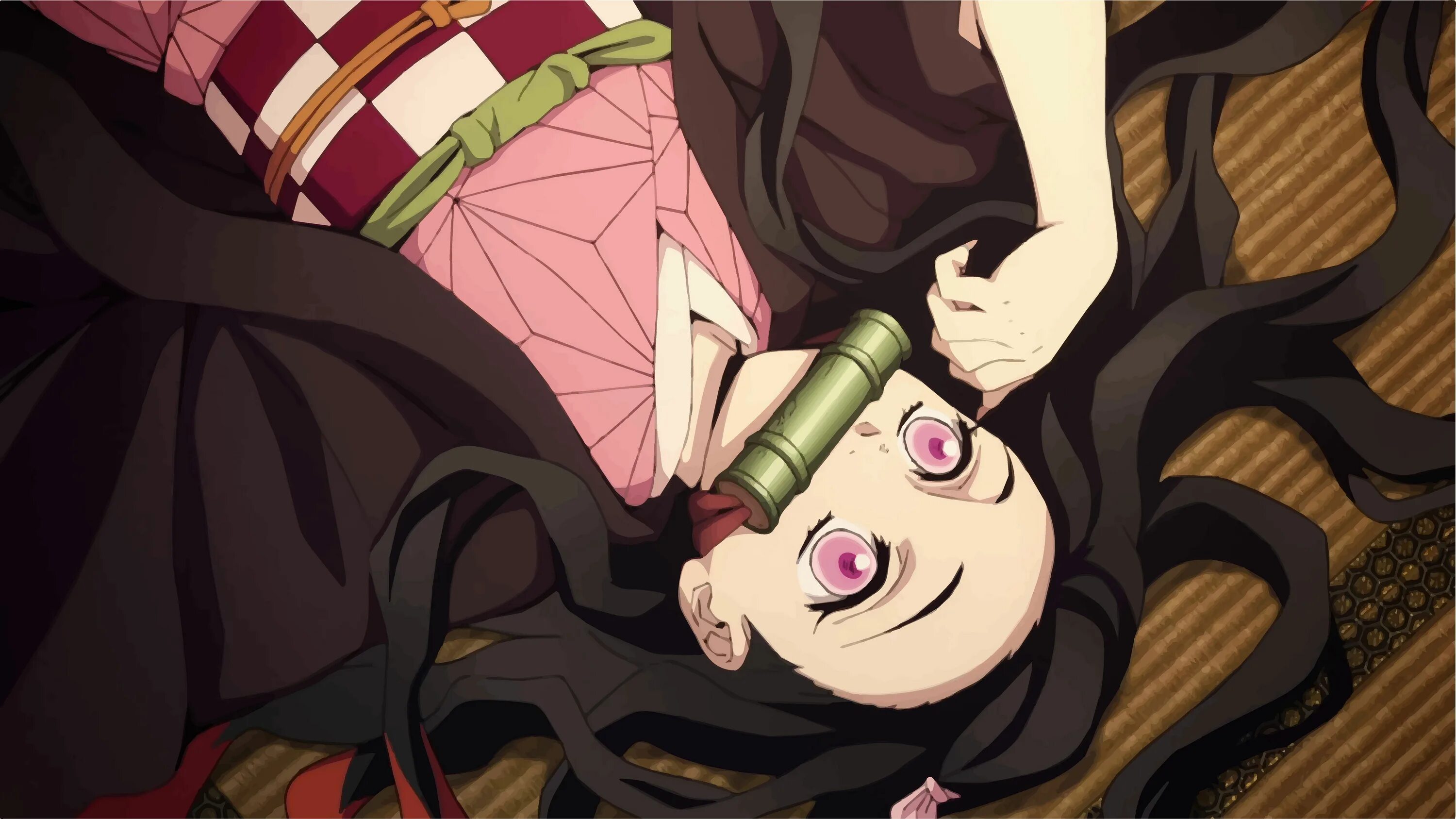 Nezuko is having a nightmare animation. Незуко Камадо.