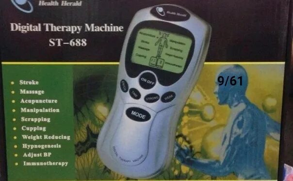Инструкция digital therapy machine. Электронный миостимулятор Digital Therapy Machine St-688. Электронный массажер миостимулятор Digital Therapy m. Акупунктурный электромассажер (миостимулятор) Health Herald. Массажер импульсный (миостимулятор) Health Herald st688 пользование
