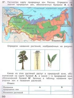 Окружающий мир 4 класс контрольная по зонам