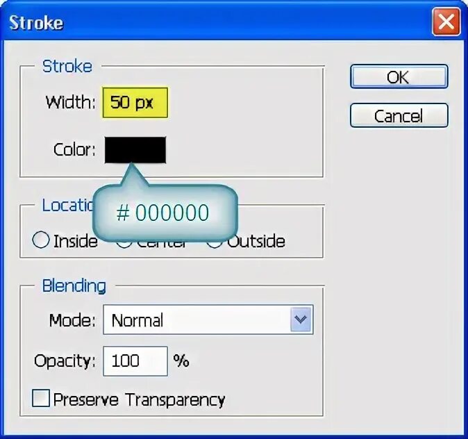 Stroke width. Stroke width