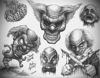 эскизы тату черепа черно белые 17.09.2019 № 018 - Skull tattoo sketches bla...