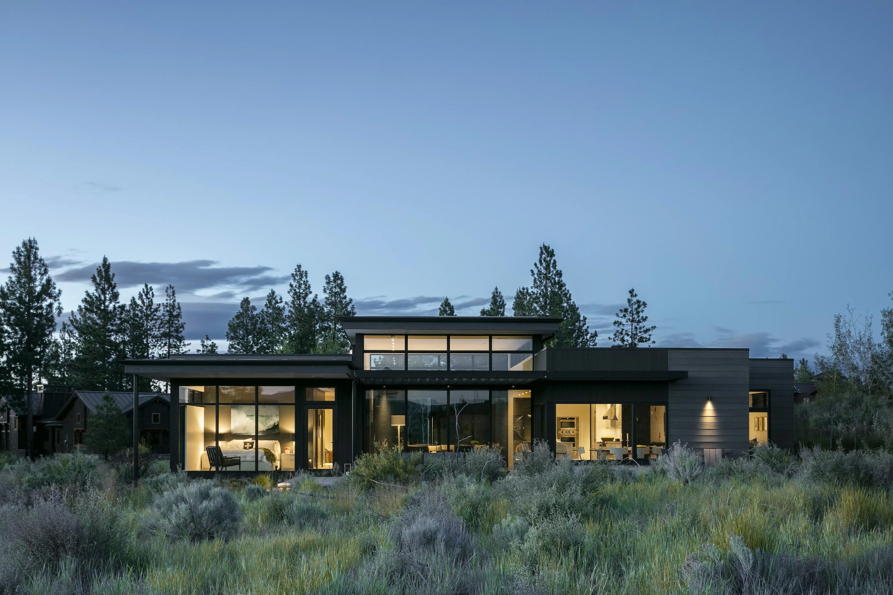 Modern americans. The High Desert House, США. Современный дом в Америке. Домик в Орегоне. Современные дома в США.