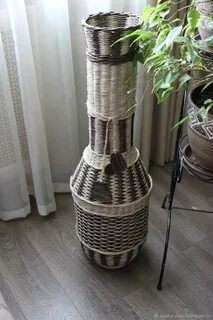 Ваза из трубочек