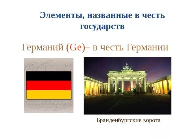 Элемент в честь россии. Элементы в честь государств. Элемент названный в честь Германии. Элементы названные в честь стран. Элементы которые названы в честь стран.