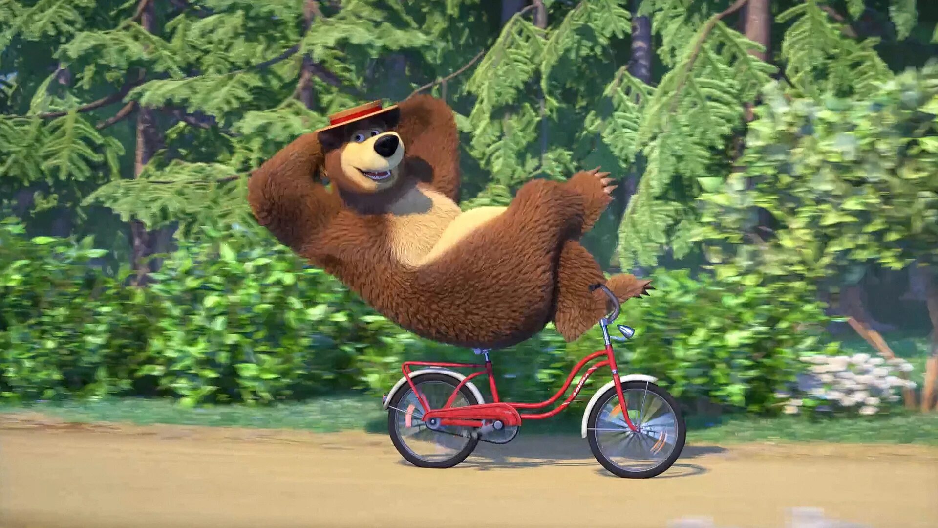 Маша и медведь крути педали. Маша и медведь 2008. Маша и медведь на велосипеде. Приложение маша и медведь. Маша и медведь 15 серия дальний родственник.