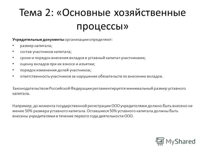 какой вклад внесете для организации