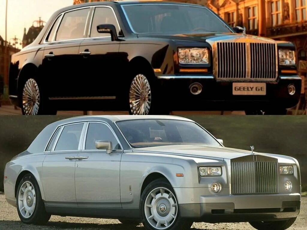 Китайский ройс ройс. Geely Роллс Ройс. Rolls-Royce Phantom и Geely ge. Китайский Роллс Ройс Geely. Geely ge.