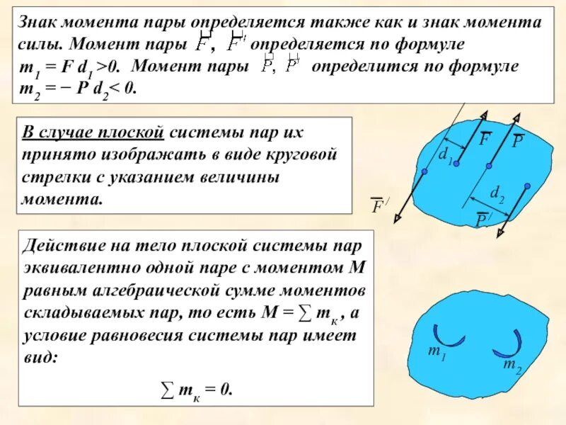 Как определяется момент. Как определить знак момента силы. момент пары, знак момента. правило знаков для момента пары сил. определение знака момента силы.