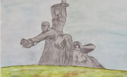Рисунок памятника великой отечественной