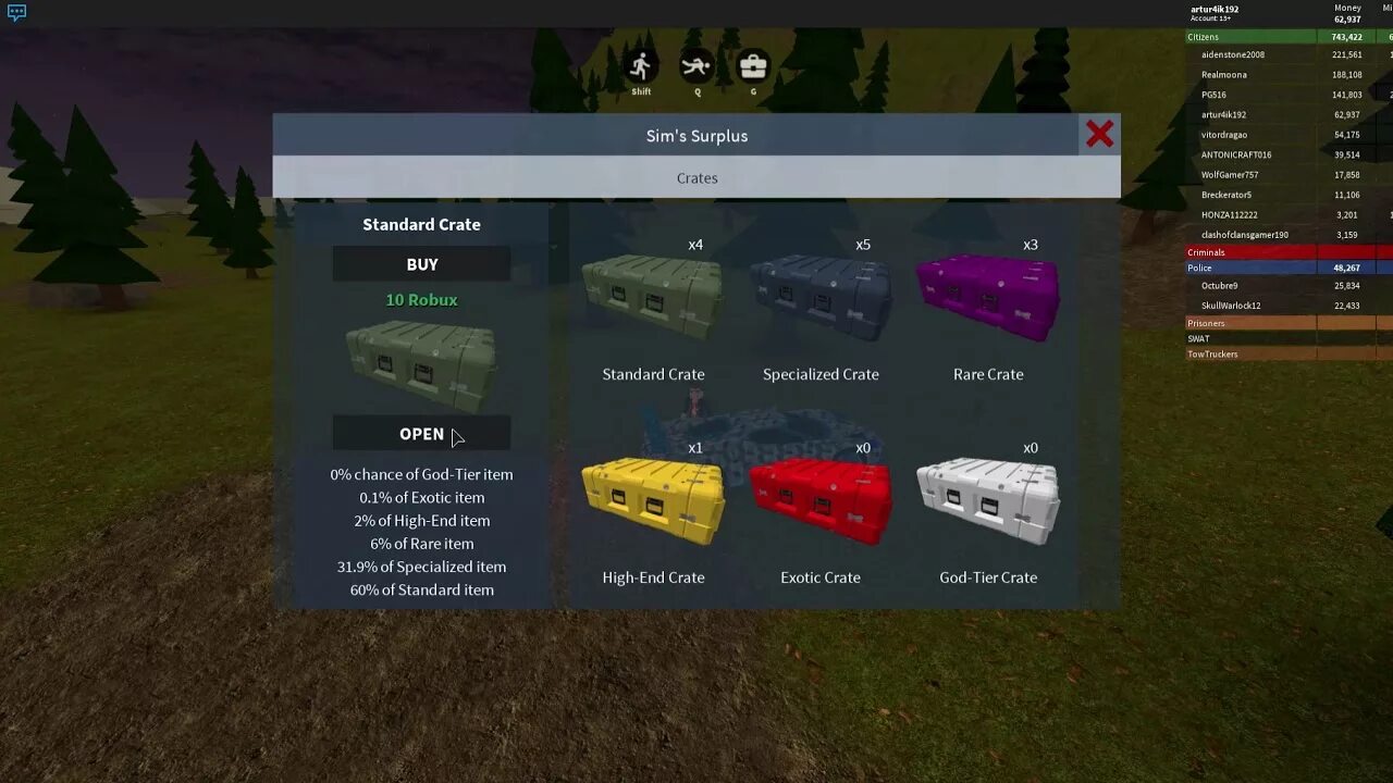 Crate simulator uc. Crate simulator uc