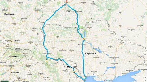 Сколько километров до молдовы