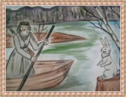 Как нарисовать дедушка мазай и зайцы