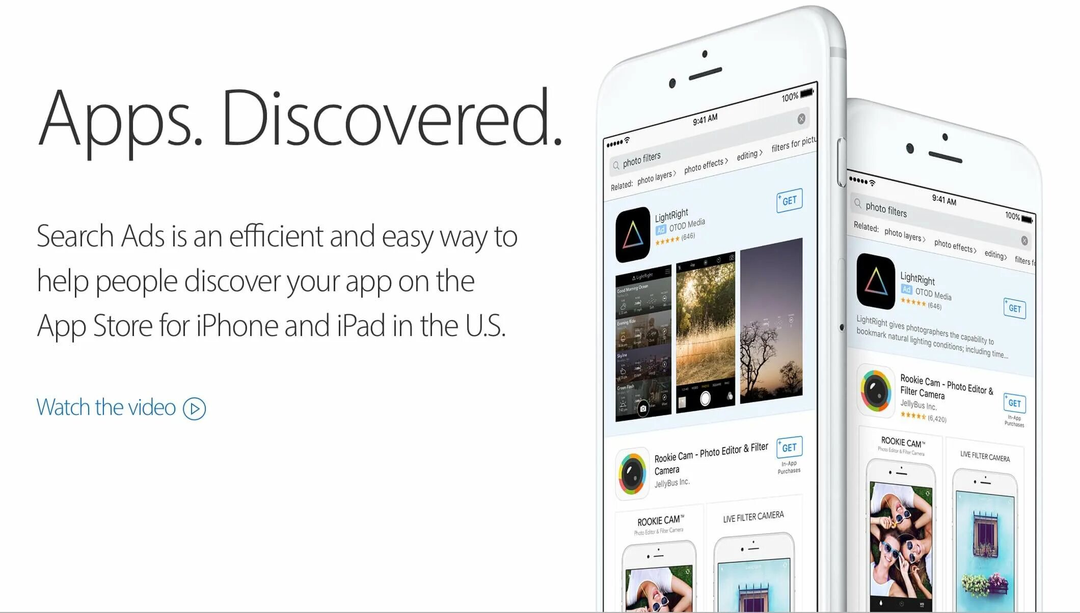 Discover search. Apple search. Apple ads. App Store ads. Продвижение приложений Apple Store.