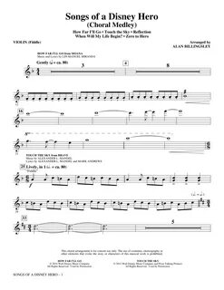 Disney easy violin songs with letters