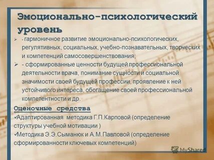 Психологический уровень это