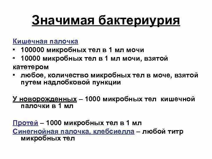 Кишечная палочка в моче причины лечение. Бактериурия в 1 мл мочи норма. Бактериурия – 10 микробных тел в 1 мл мочи.. Кишечная палочка в моче у ребенка. Кишечная палочка в мочи.