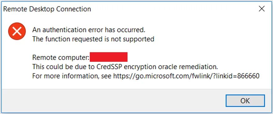 User authentication error
