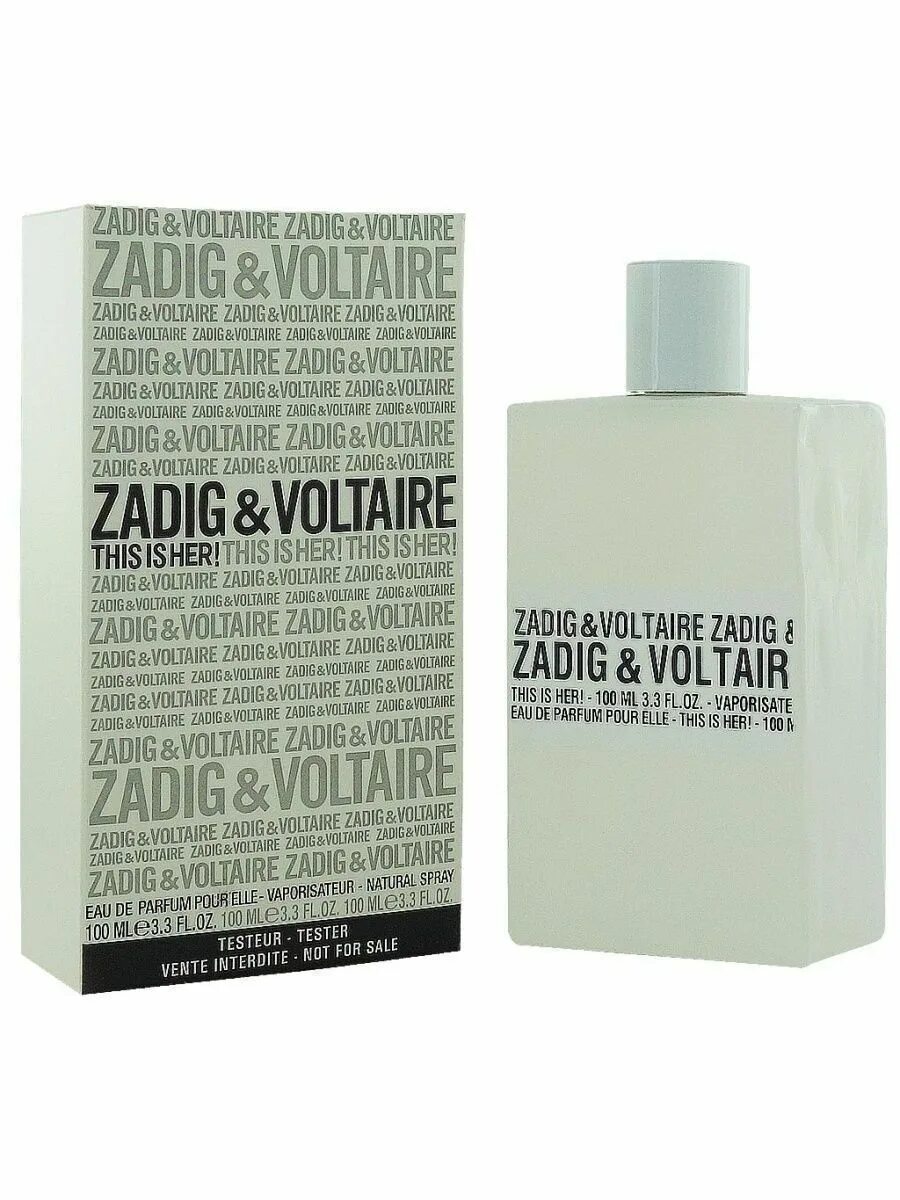 Zadig отзывы. Тестер 100 мл Zadig Voltaire. Zadig Voltaire духи женские. Духи Zadig Voltaire this is her. Zadig & Voltaire this is her парфюмерная вода 100 мл.