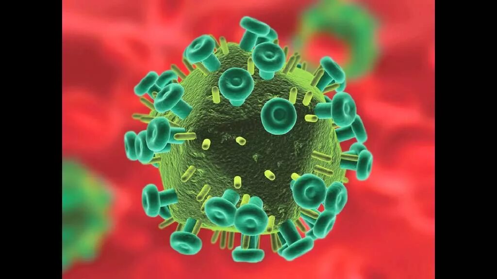 Вирус СПИДА. Портрет вируса. AIDS вирус. Молекула ВИЧ.