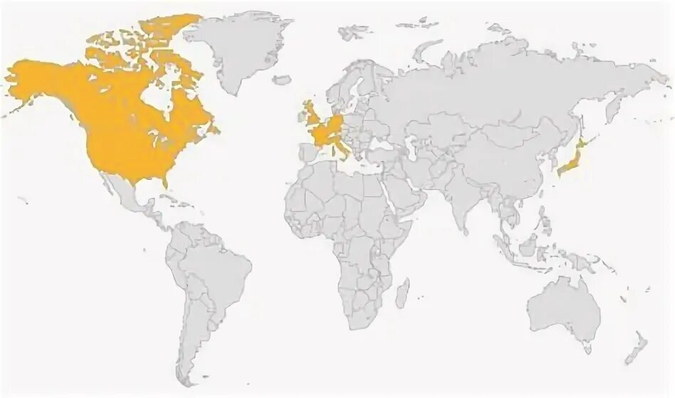 Страны большой семерки на карте. 7 country s