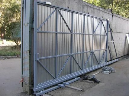 Ворота откатные какая профильная труба
